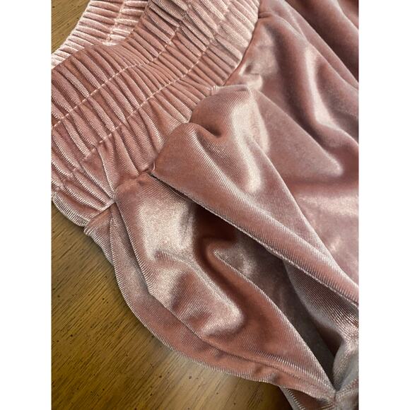 Regina George‎ Cool Mom Y2K Pink Velour Track Pants Pockets Elastic Waist Medium - Picture 5 of 7